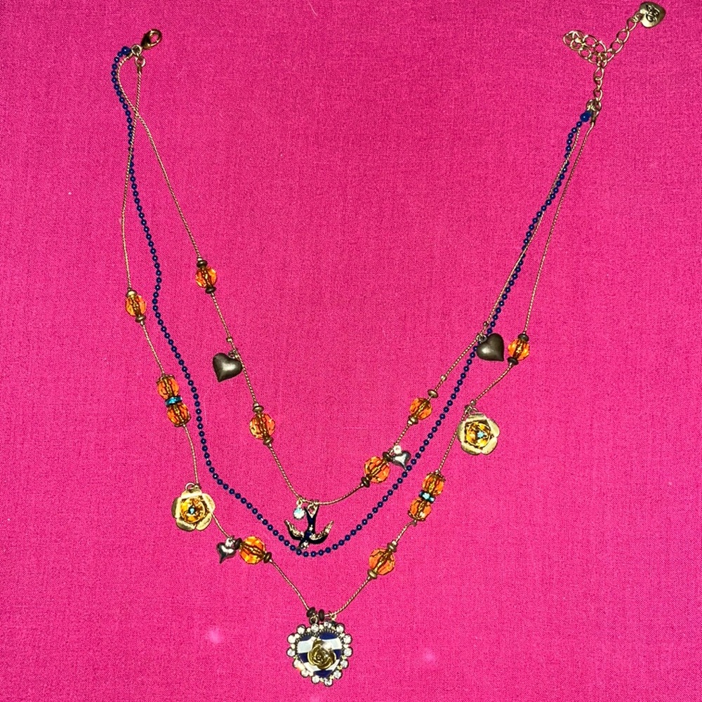 Layered nautical Betsey Johnson necklace